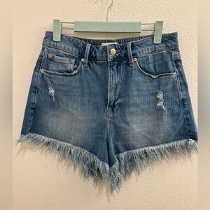 Good American Raw Hem Shorts